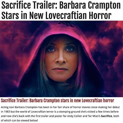 Sacrifice Trailer: Barbara Crampton Stars in New Lovecraftian Horror